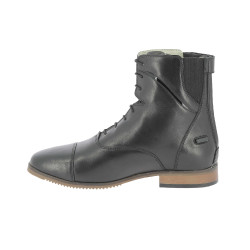 Stivali Equithème Wavy con lacci / cerniera lampo Nero