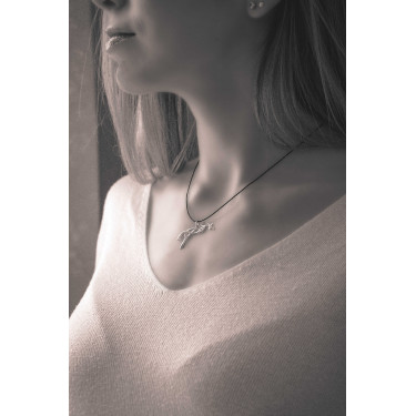 Collana Pénélope equestre Argento