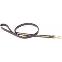 Hondenriem Clincher T van T Havana scuro / giallo