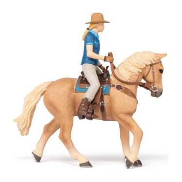 Cavallo western e la sua cavallerizza Papo