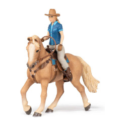 Cavallo western e la sua cavallerizza Papo