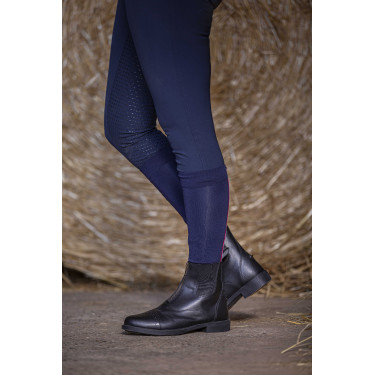Stivali Bambini Equithème Zip Pelle Nero