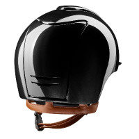 Casco Kep Cromo 2.0 shine nero visiera standard Sottogola beige