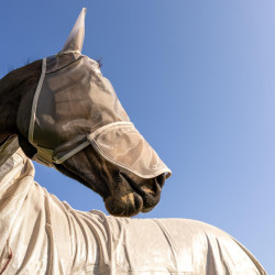 Maschera anti-mosche Classic con orecchie e coprinasso Kentucky