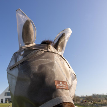 Maschera anti-mosche Classic con orecchie e coprinasso Kentucky