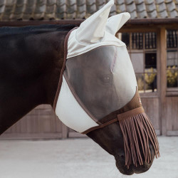 Maschera antimosche classic orecchie & frange per il naso Kentucky Argento Maschera antimosche classic orecchie & frange per il naso Kentucky Argento