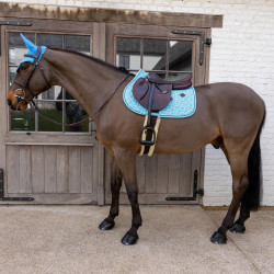 Sottosella Velvet Pied-de-Poule Jumping Kentucky Marine / colorato Blu Sottosella Velvet Pied-de-Poule Jumping Kentucky Marine / colorato Blu