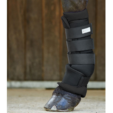 Stinchiere da scuderia Waldhausen in confezione da 2 Nero / nero