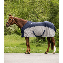 Coperta estiva anti-mosche Walshausen Cooler Blu notte / grigio Multicolore