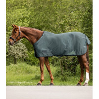 Coperta anti-mosche Waldhausen Comfort con cinghie incrociate Verde pino