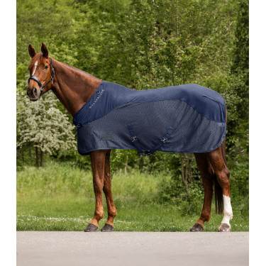 Coperta antimosche in pile Waldhausen Comfort Blu notte