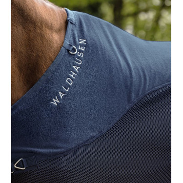 Coperta antimosche in pile Waldhausen Comfort Blu notte
