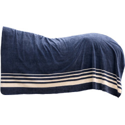 Coperta in pile Waldhausen spessa Sölden Blu notte