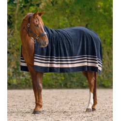 Coperta in pile Waldhausen spessa Sölden Blu notte