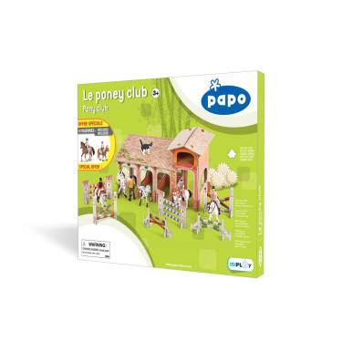 Il Pony Club Papo con 4 figurine Il Pony Club Papo con 4 figurine