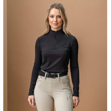 Maglietta da allenamento Horseware AA Alize inverno donna Nero