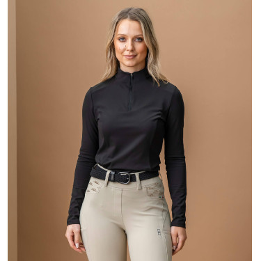 Maglietta da allenamento Horseware AA Alize inverno donna Nero