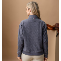 Felpa da donna Horseware AA Gabriella con mezza zip Antracite Grigio