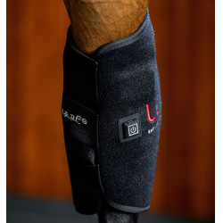 Protettore del garretto Horseware Therapy con luce LED rossa Nero / nero