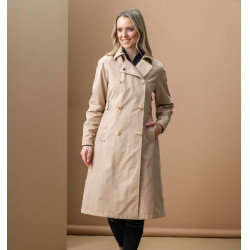 Cappotto trench da equitazione Horseware AA Isabella donna Sabbia Beige