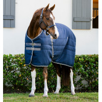 Coperta da scuderia Horseware Rambo® 200g 1000D Marino / temporale / grigio argento Blu marino