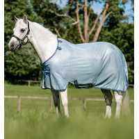 Camicia anti-insetti Horseware Amigo Bug Rug Pony Blu mélange / blu / argento
