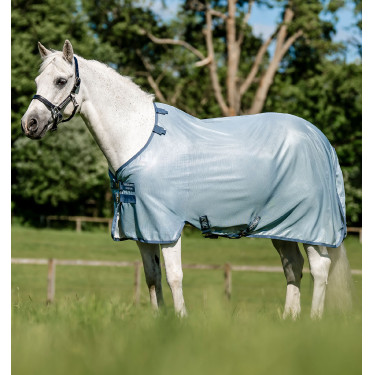 Camicia anti-insetti Horseware Amigo Bug Rug Pony Blu mélange / blu / argento