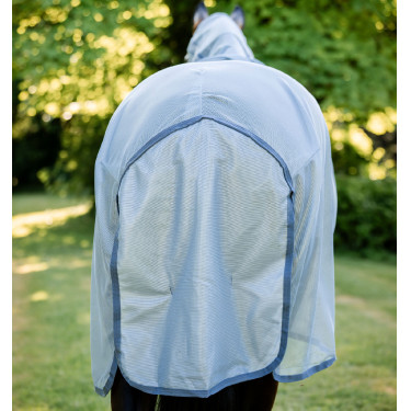 Coperta anti-mosche Horseware Amigo Integrated Blu mélange / blu / argento