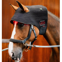 Cuffia Terapia a Luce Rossa LED Horseware Nero / nero