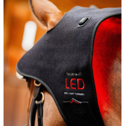 Cuffia Terapia a Luce Rossa LED Horseware Nero / nero