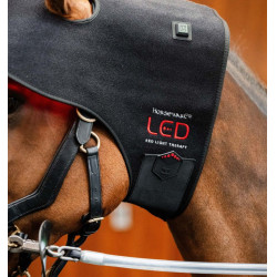 Cuffia Terapia a Luce Rossa LED Horseware Nero / nero