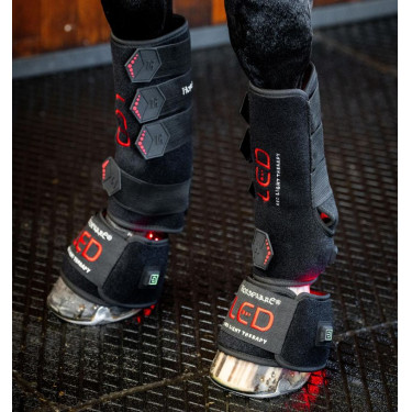 Mini Paragliera Terapeutica Horseware con Luce Rossa LED Nero / nero