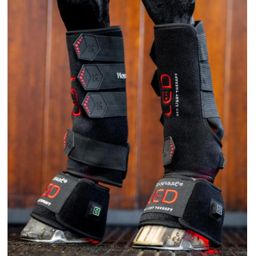 Mini Paragliera Terapeutica Horseware con Luce Rossa LED Nero / nero