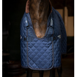 Coperta da box Signature 200 g Horseware Blu navy / marrone / argento