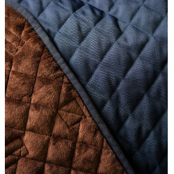 Coperta da box Signature 200 g Horseware Blu navy / marrone / argento