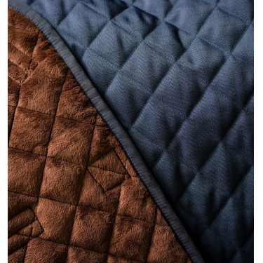 Coperta da box Signature 200 g Horseware Blu navy / marrone / argento