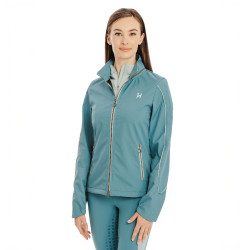 Giacca impermeabile da donna Horseware Ascend Verde ginepro