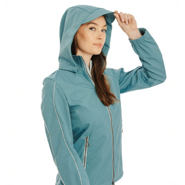 Giacca impermeabile da donna Horseware Ascend Verde ginepro