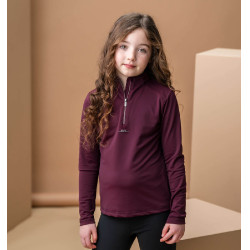 Maglietta anti-UV Horseware Sifia a maniche lunghe per bambini Primatova Viola