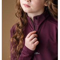 Maglietta anti-UV Horseware Sifia a maniche lunghe per bambini Primatova Viola
