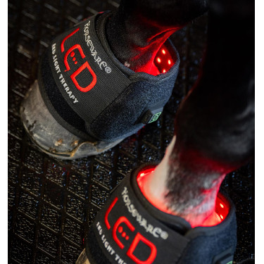 Mini Paragliera Terapeutica Horseware con Luce Rossa LED Nero / nero