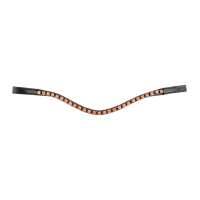 Briglia Star oro rosa Nero