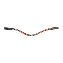 Briglia Star oro rosa Nero