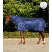 Coperta antimosche Waldhausen FlyControl con copricollo Blu