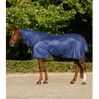 Coperta antimosche Waldhausen FlyControl con copricollo Grigio argento