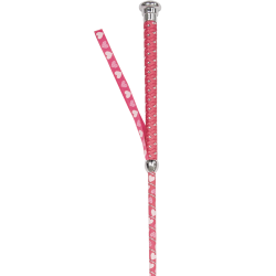 Frustino da dressage Waldhausen per bambini con piccoli cuori Rosa