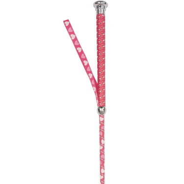 Frustino da dressage Waldhausen per bambini con piccoli cuori Rosa