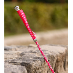 Frustino da dressage Waldhausen per bambini con piccoli cuori Rosa