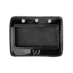 Numeri rettangolari in pelle verniciata Waldhausen Nero