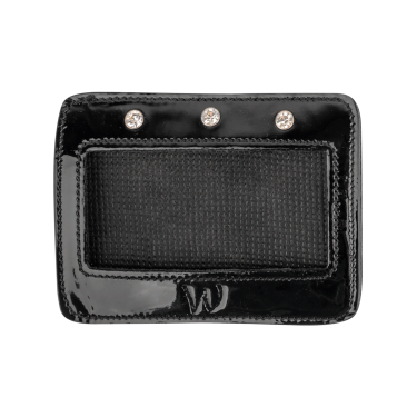 Numeri rettangolari in pelle verniciata Waldhausen Nero